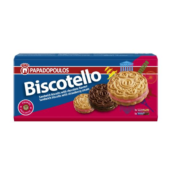 Biscotello Chocolate & Strawberry 2x200g