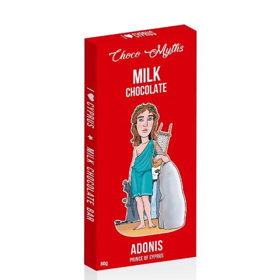 Adonis Prince Of Cyprus Red - Milk Chocolate Bar 80g 