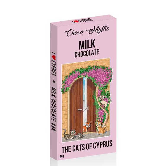The Cats Of Cyprus Pink - Milk Chocolate Bar 80g