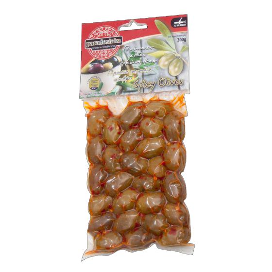 Spicy Olives Bag 200g